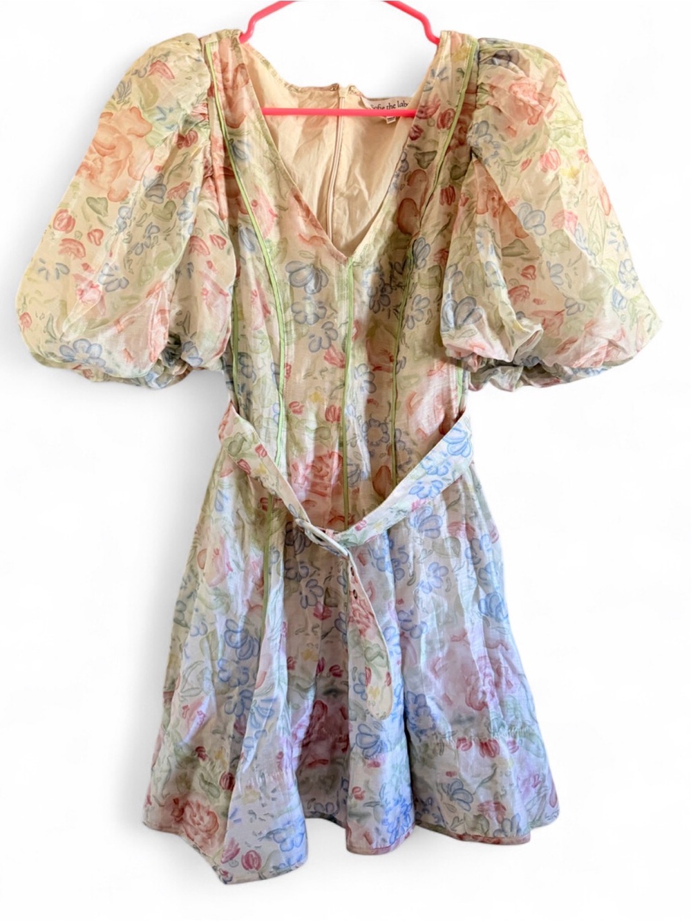 Sofia the label Floral Mini Dress in Pastel